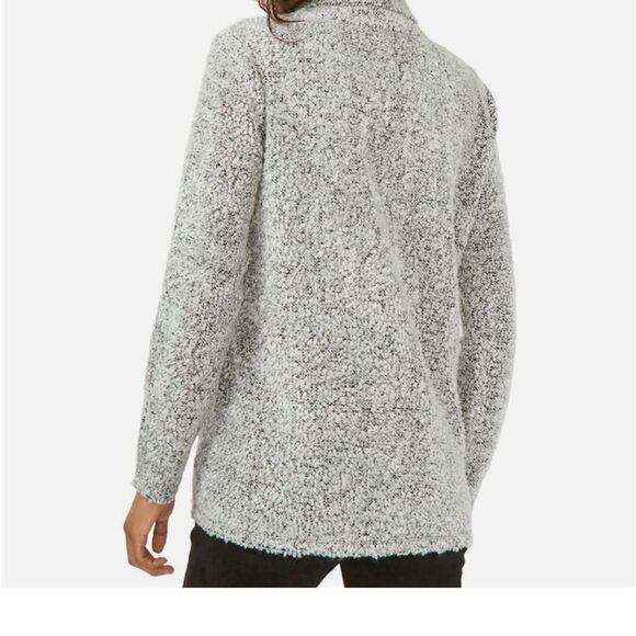 Vince Camuto - Womens Open Front Long Cardigan Sweater. Color — Silver H… - Picture 3 of 6